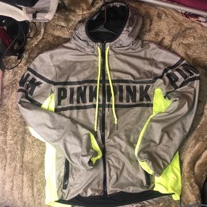 Vs pink zip up anorak